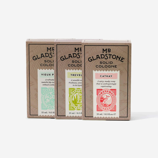 Mr. Gladstone Fine Solid Cologne - 3 Pack